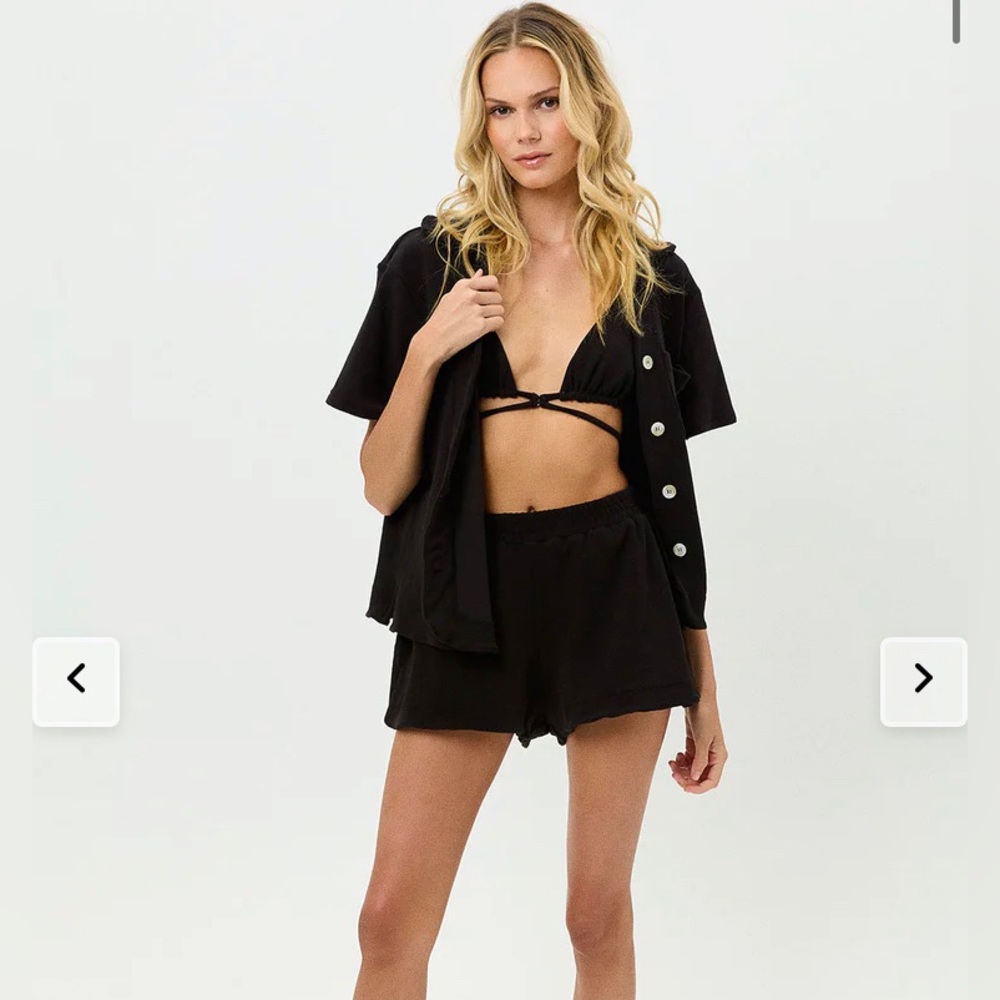 Frankie’s Bikinis Coco Terry Button Up Shirt
